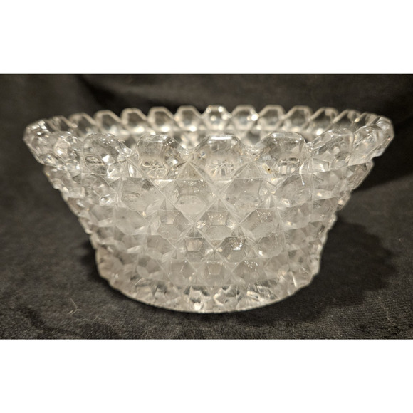 Westmoreland Line #444 Overall Hob Elegant Pressed Glass Bowl - Picture 4 of 8